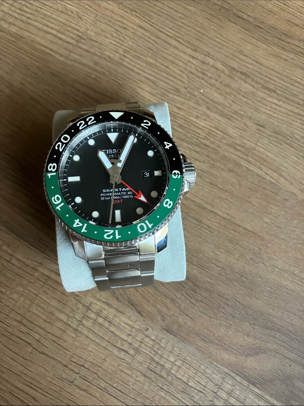 Tissot Men’s Seastar GMT Automatic Black Dial Watch T120.429.11.051.01